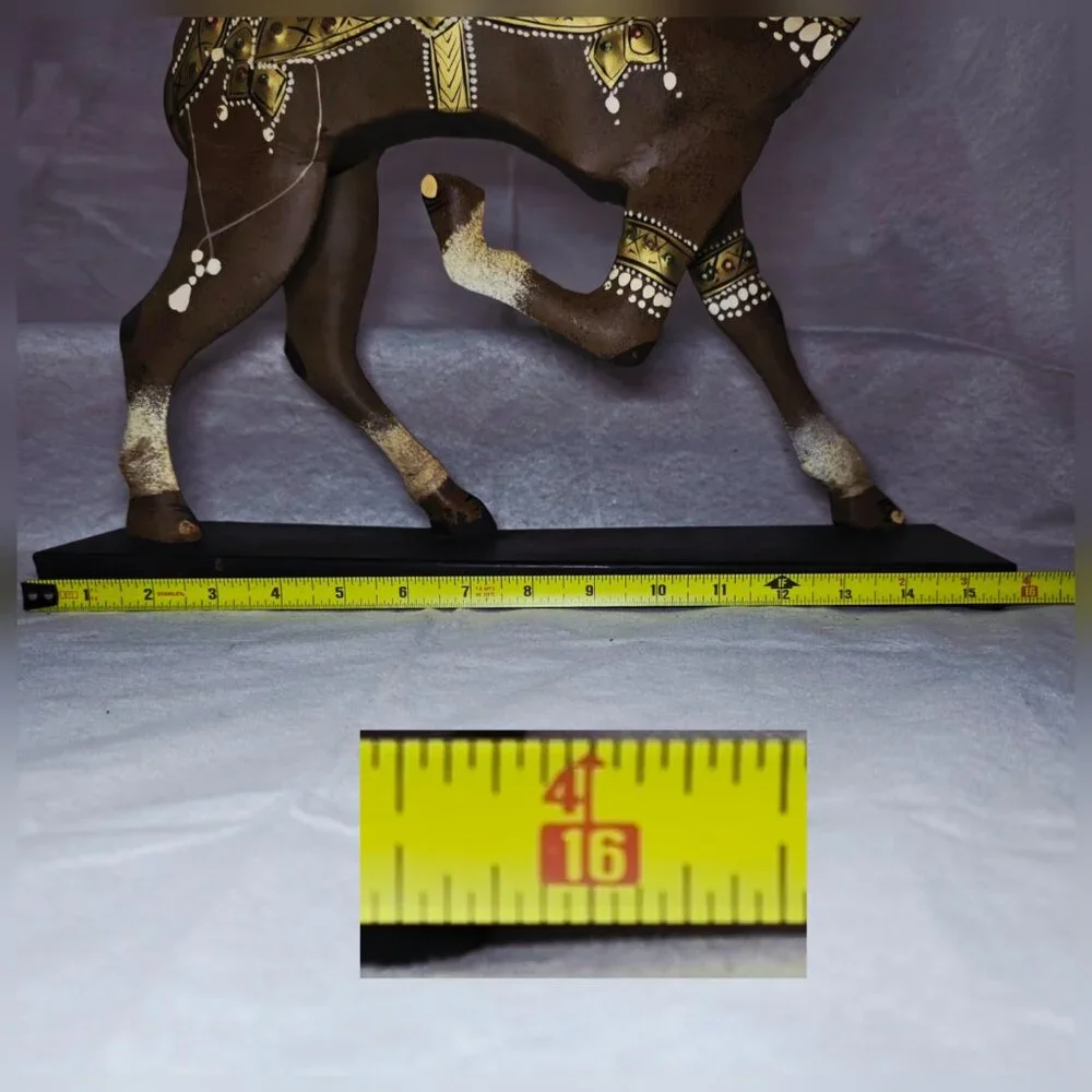COMING SOON Hand Painted Metal Camel Sculpture Boho Global Bazaar Decor 16” L1/2